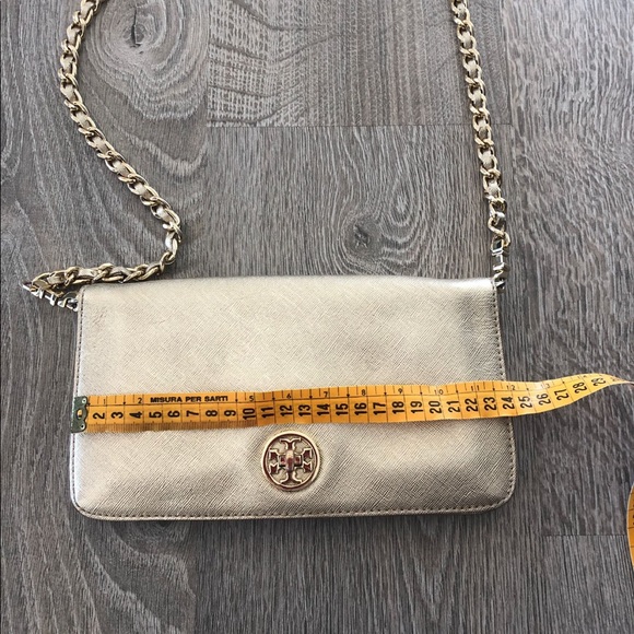 TORY BURCH leather gold clutch - Picture 10 of 11